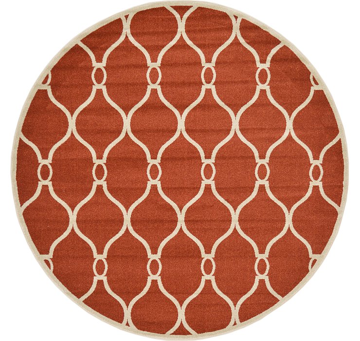 8' x 8' Trellis Round Rug