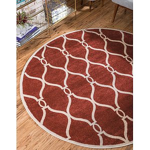 8' x 8' Trellis Round Rug