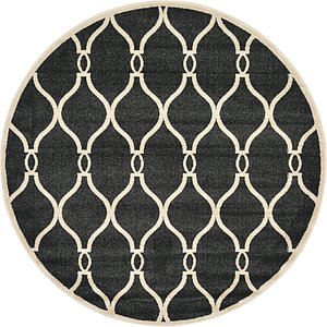Unique Loom 6' x 6' Trellis Round Rug