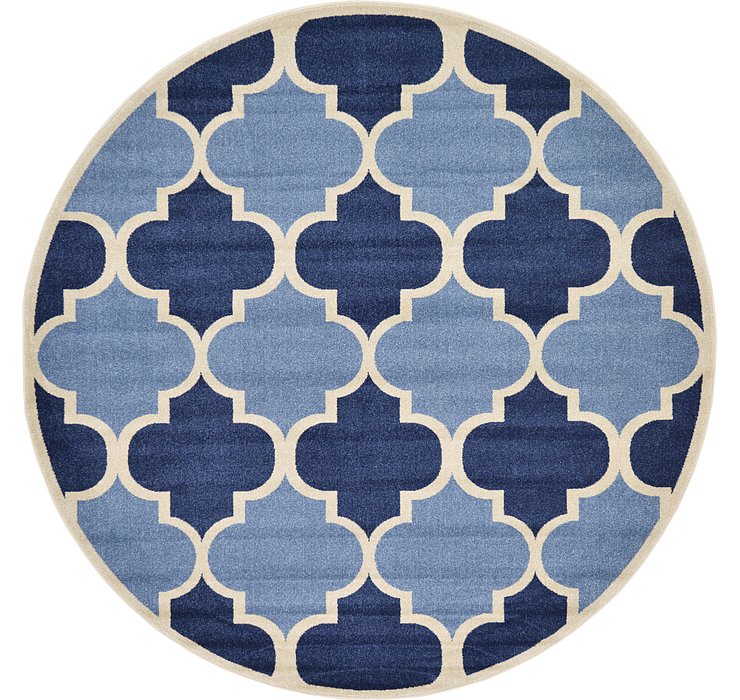 8' x 8' Trellis Round Rug