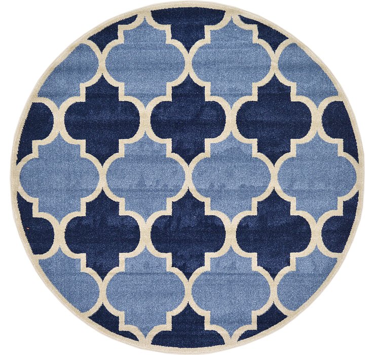 6' x 6' Lattice Round Rug