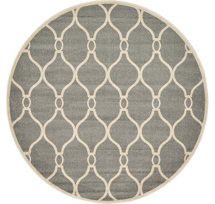 8' x 8' Trellis Round Rug
