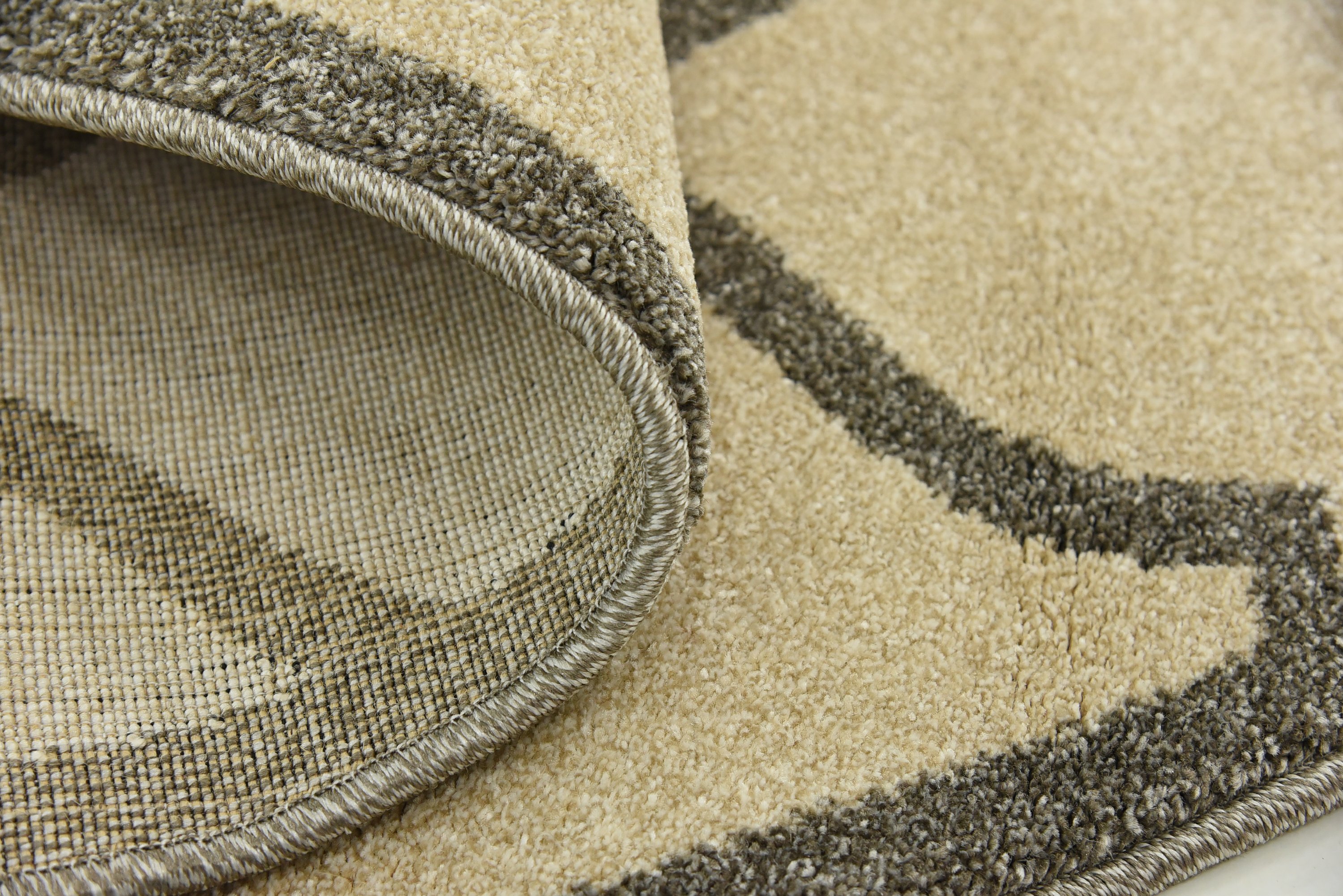 Cream 6' x 6' Trellis Round Rug Area Rugs eSaleRugs