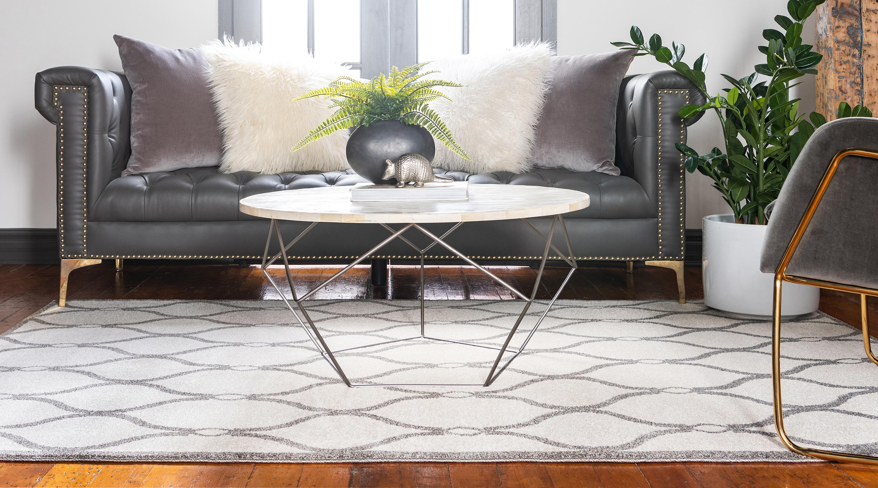 Cream 9' x 12' Trellis Rug eSaleRugs