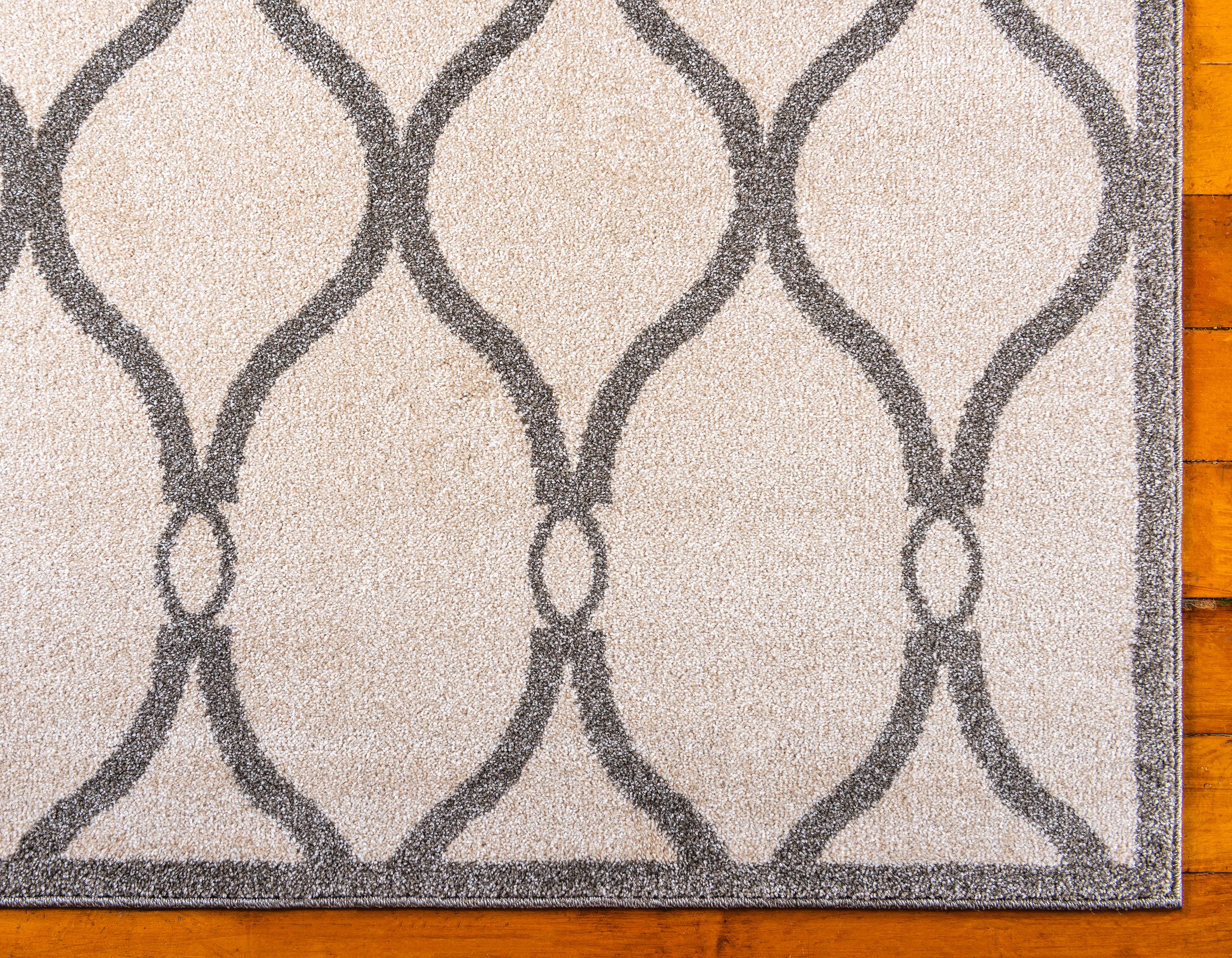Cream 9' x 12' Trellis Rug eSaleRugs