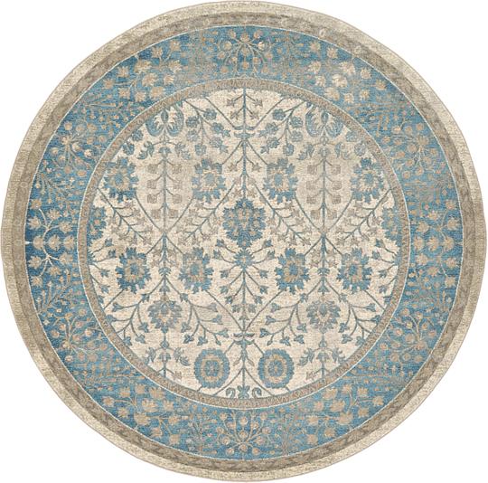 Cream 8' x 8' Vienna Round Rug Area Rugs eSaleRugs