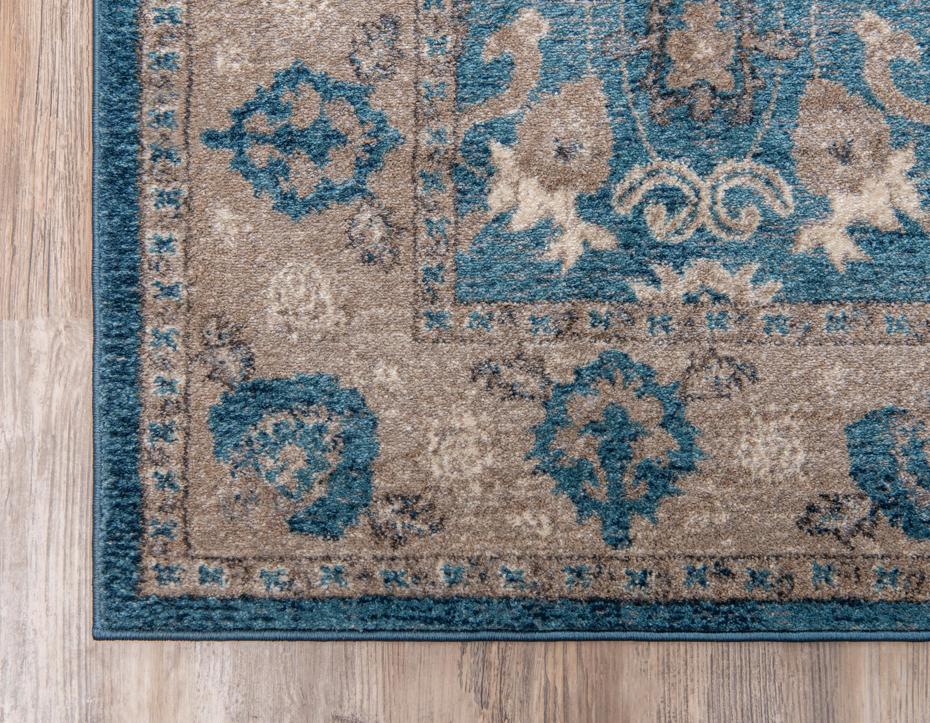 Light Blue 5' x 8' Vienna Rug iRugs UK