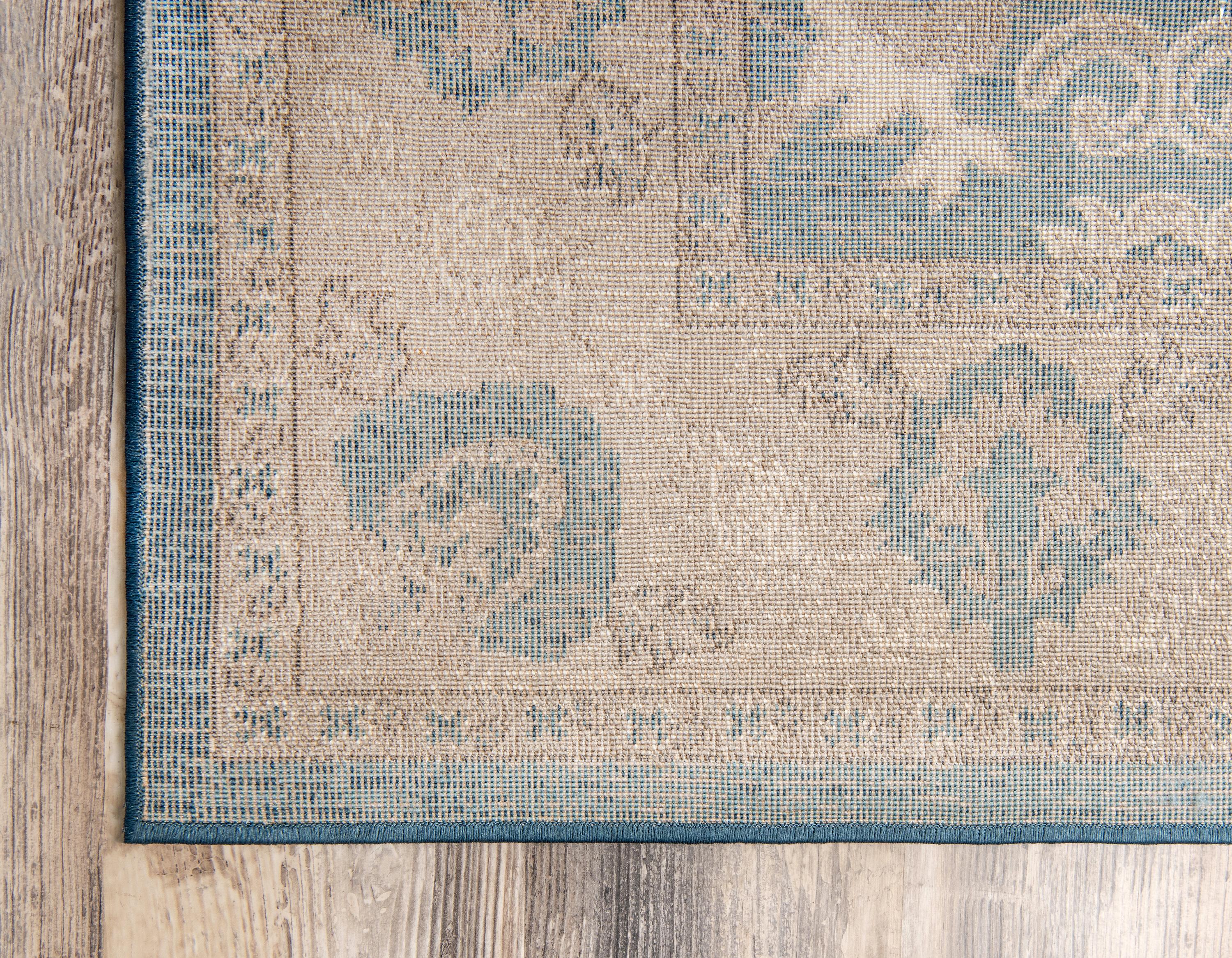 Light Blue 5' x 8' Vienna Rug iRugs UK
