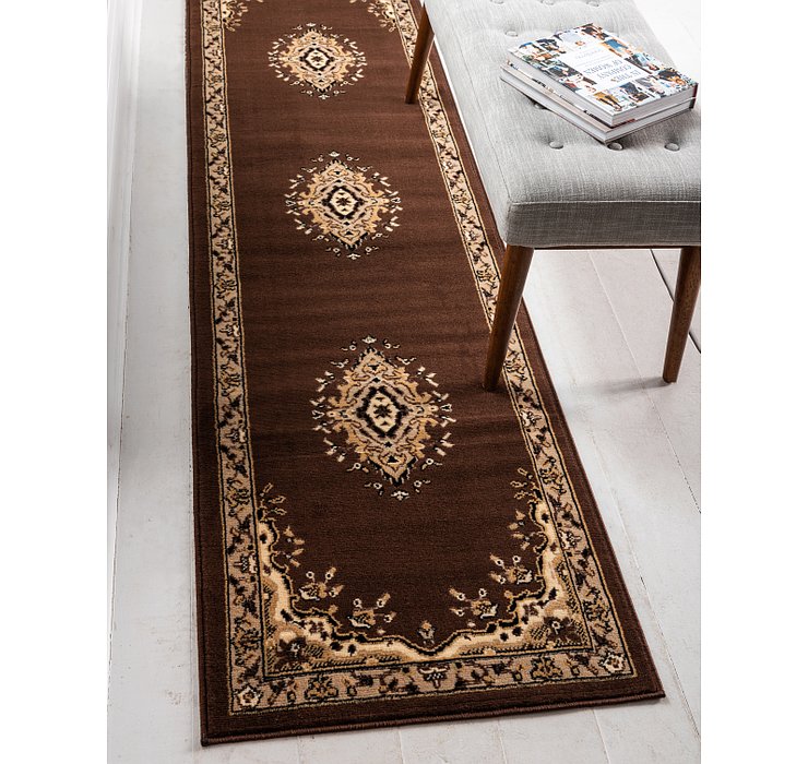 3' x 16' 5 Mashad Design Runner Rug