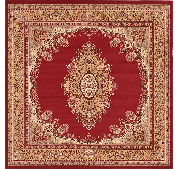 8' x 8' Mashad Design Square Rug