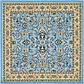 8' x 8' Kashan Design Square Rug thumbnail