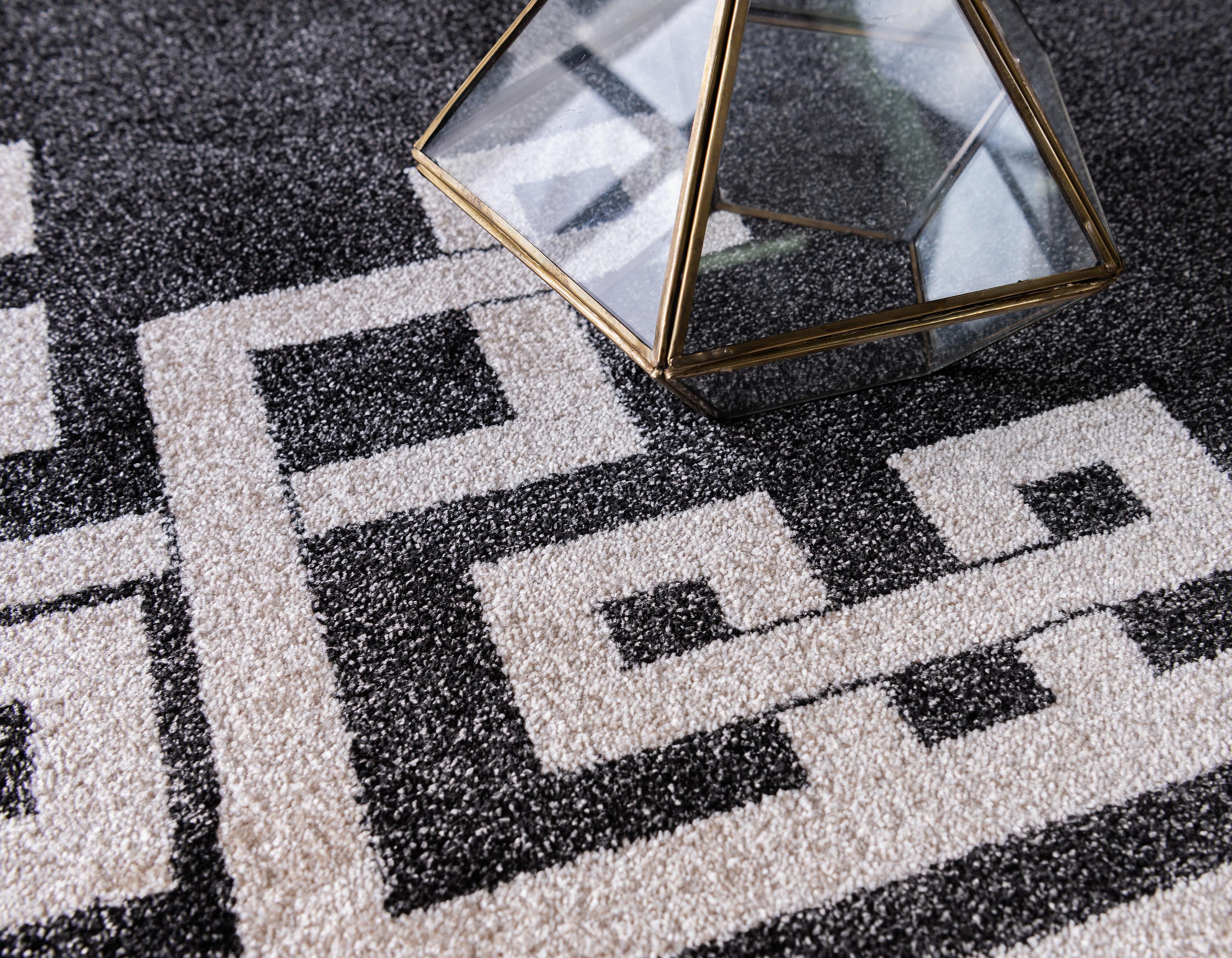 Black 9' x 12' Greek Key Rug eSaleRugs