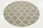 3' 3 x 3' 3 Lattice Round Rug thumbnail image 2