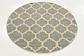 3' 3 x 3' 3 Lattice Round Rug thumbnail