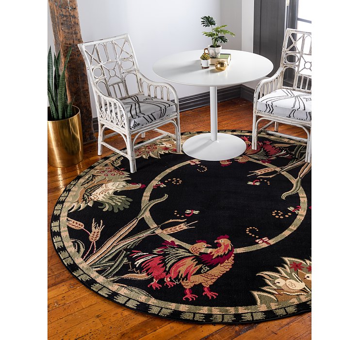 8' x 8' Pastoral Round Rug