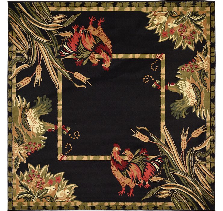 6' x 6' Country Square Rug
