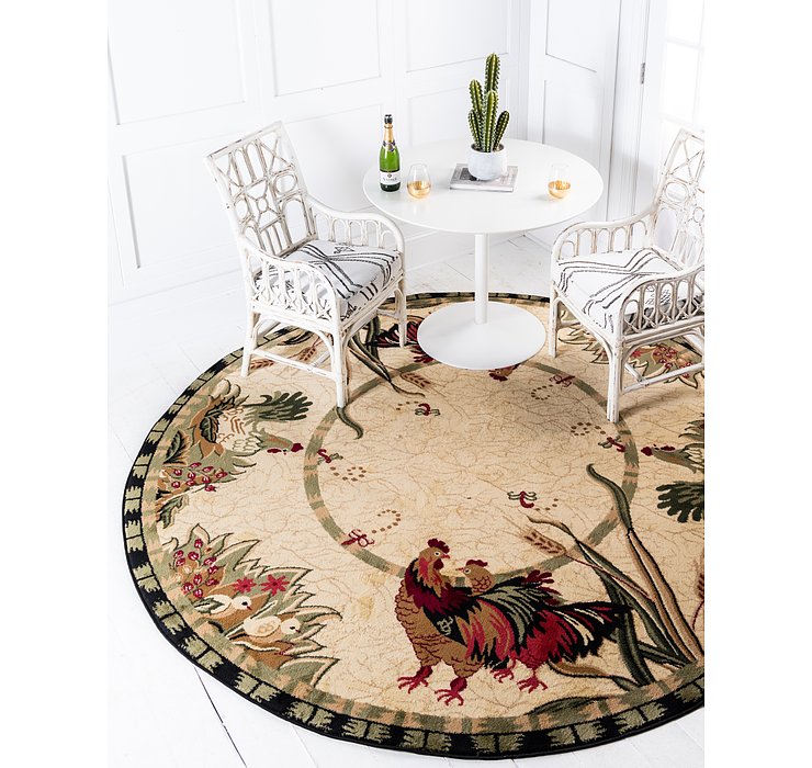 8' x 8' Country Round Rug