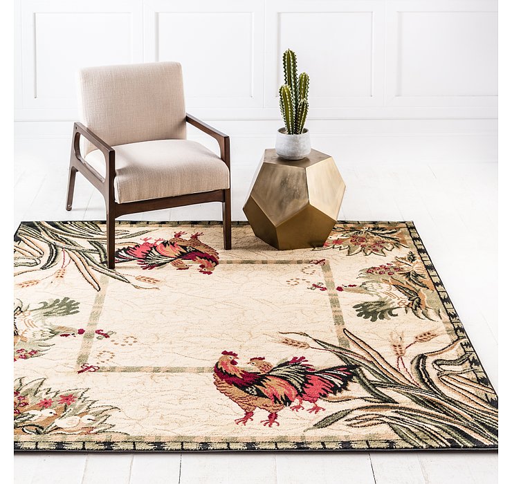 6' x 6' Country Square Rug