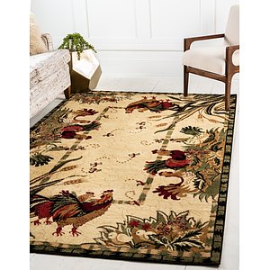 Unique Loom 5' x 8' Barnyard Rug
