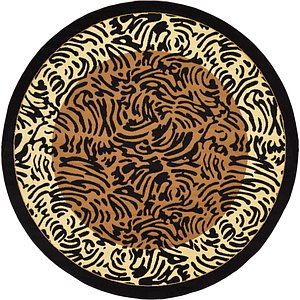 8' x 8' Safari Round Rug