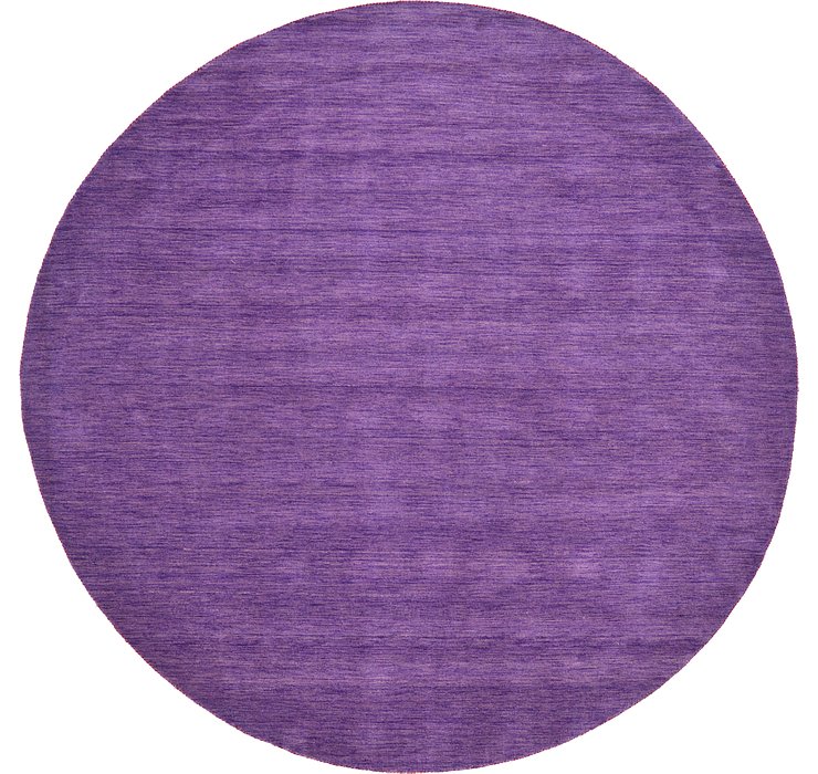 9' 10 x 9' 10 Solid Gabbeh Round Rug