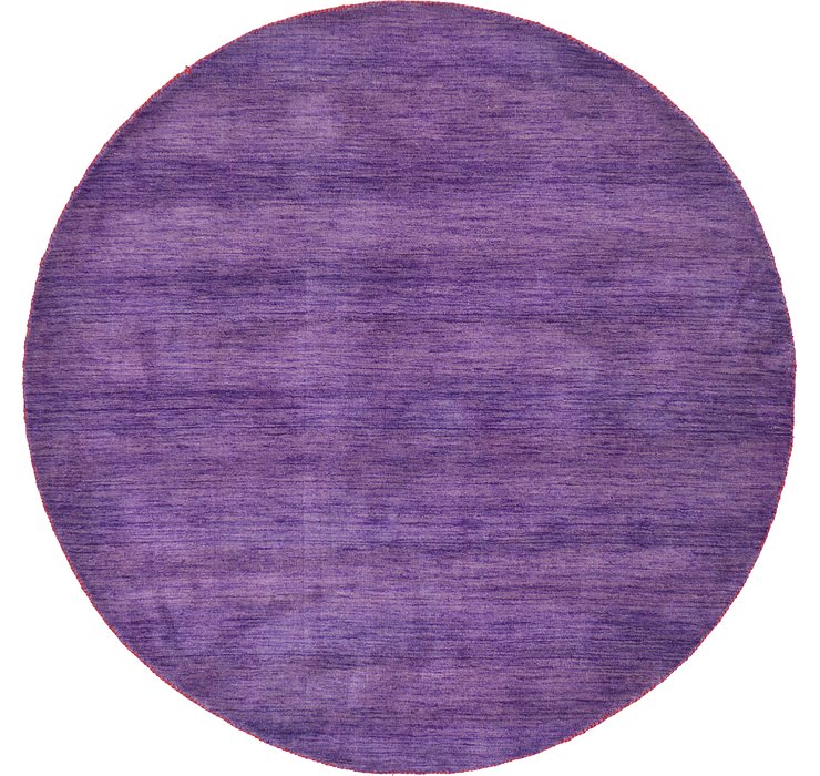 6' 7 x 6' 7 Solid Gabbeh Round Rug