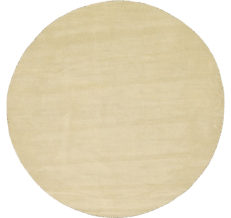 9' 10 x 9' 10 Solid Gabbeh Round Rug
