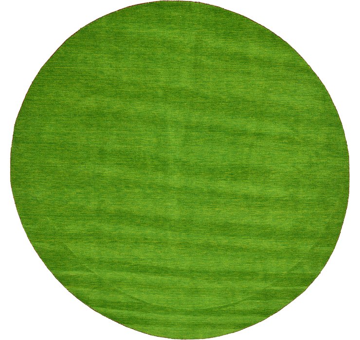 9' 10 x 9' 10 Solid Gabbeh Round Rug