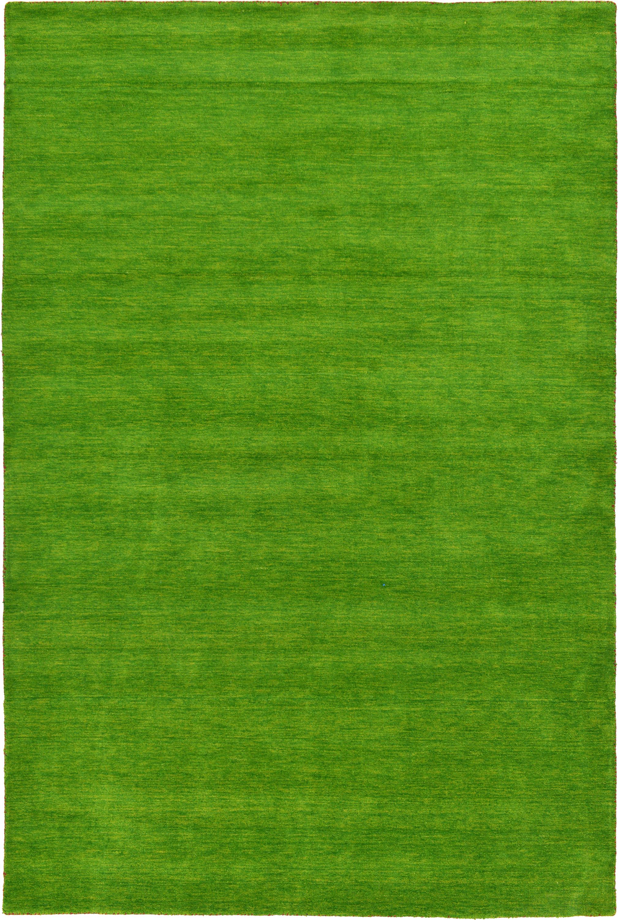 Green 6' 7 x 9' 10 Solid Gabbeh Rug eSaleRugs