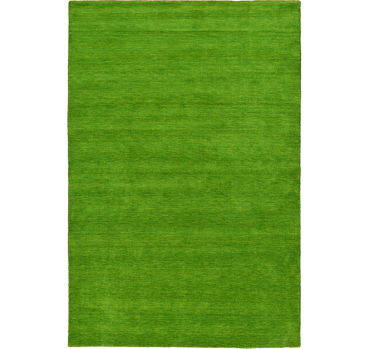 HandKnotted 6' 7 x 9' 10 Solid Gabbeh Rug