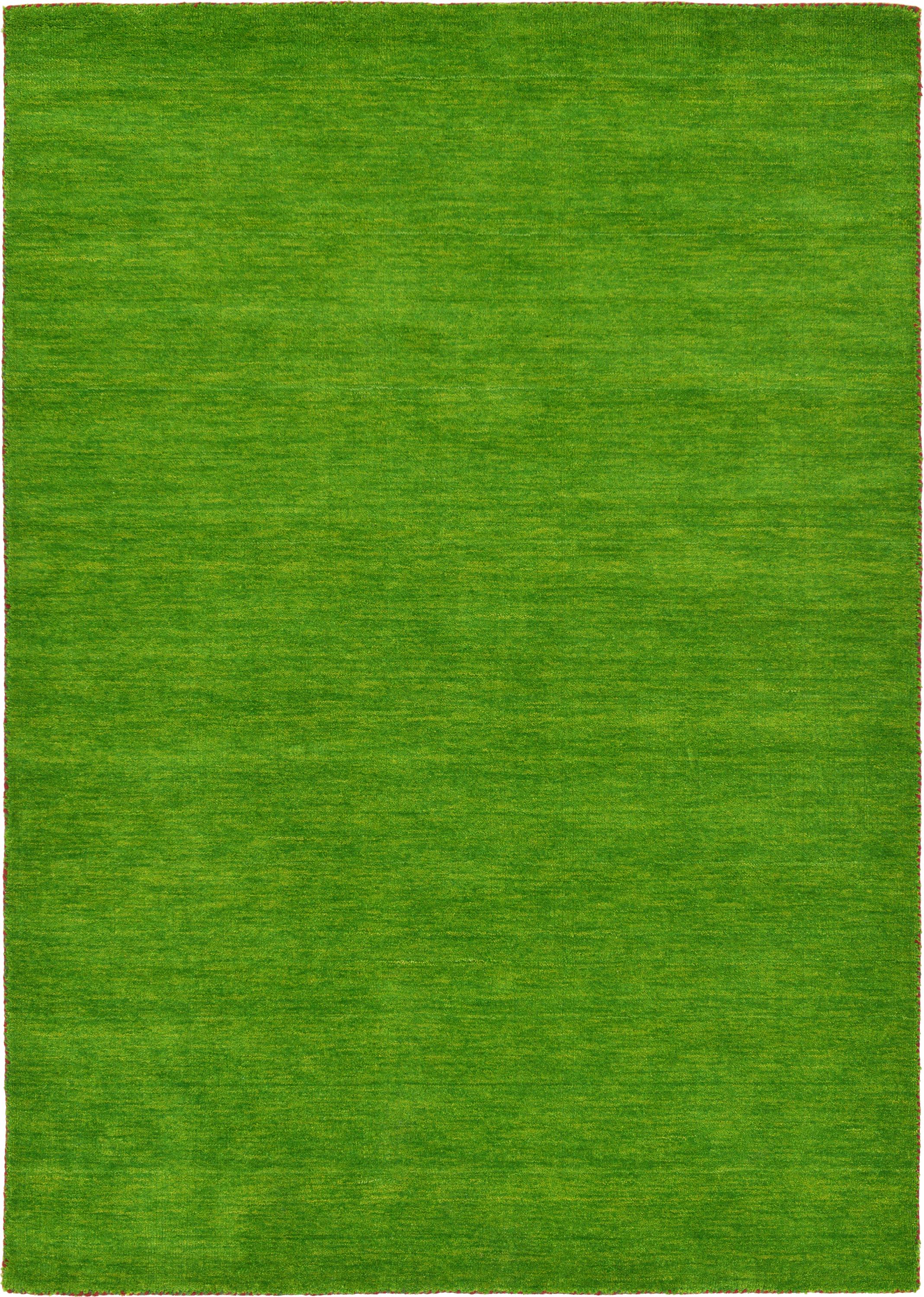 Light Green 5' 3 x 7' 5 Solid Gabbeh Rug eSaleRugs
