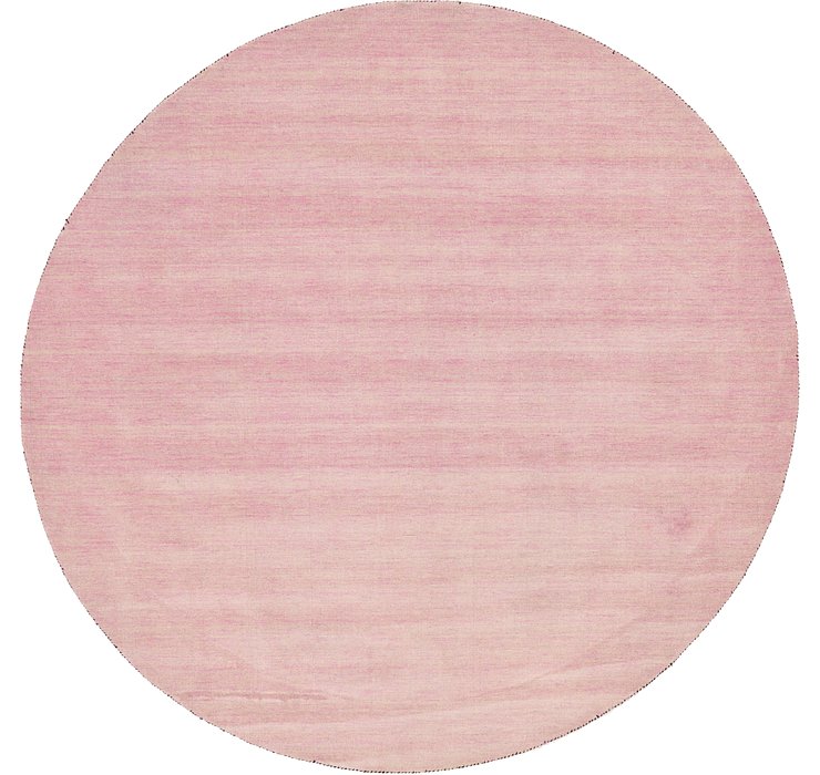9' 10 x 9' 10 Solid Gabbeh Round Rug