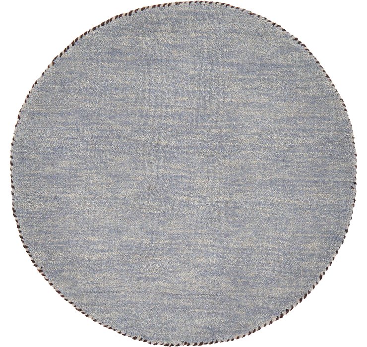 2' 4 x 2' 4 Solid Gabbeh Round Rug