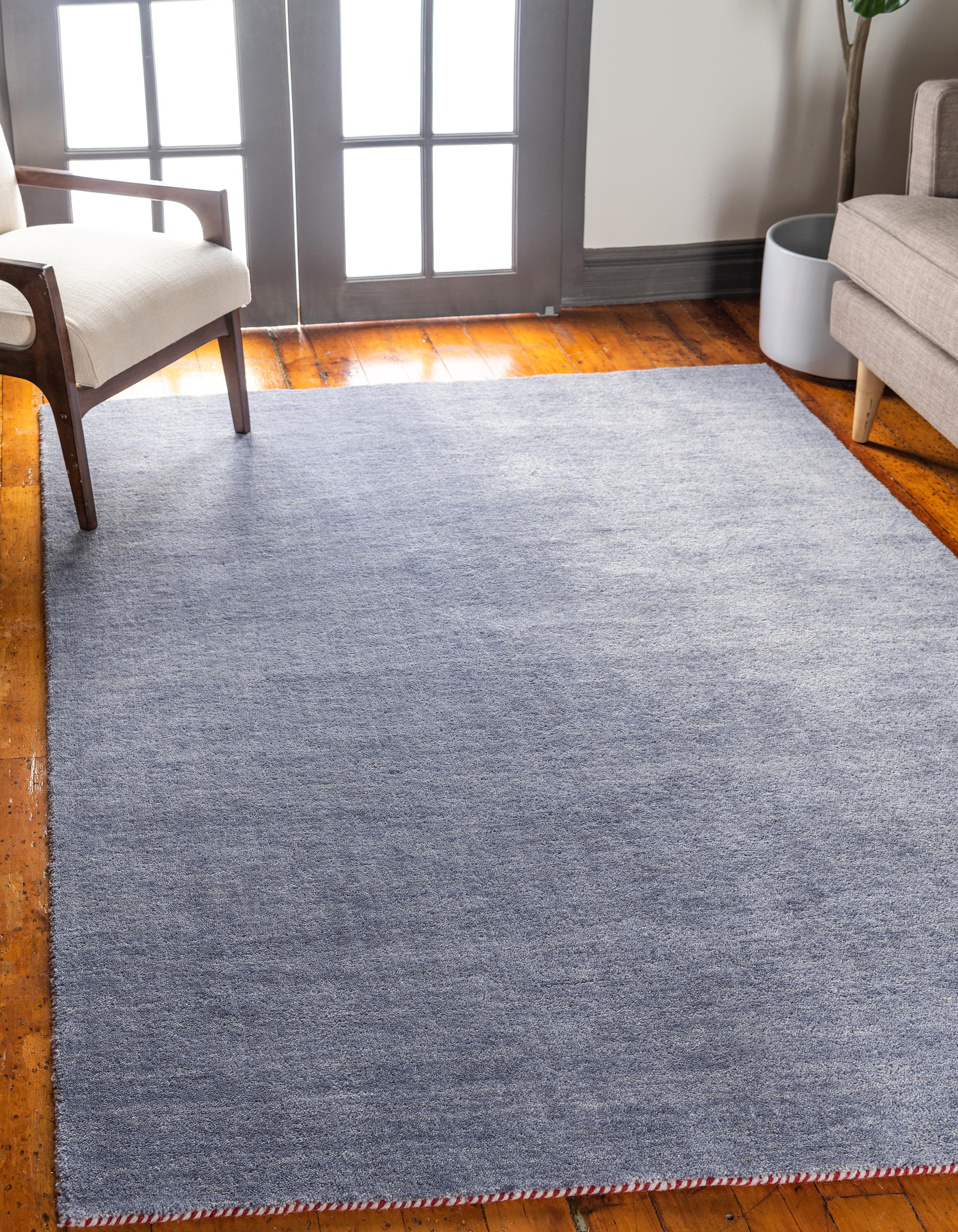 Gray 5' 3 x 7' 5 Solid Gabbeh Rug eSaleRugs