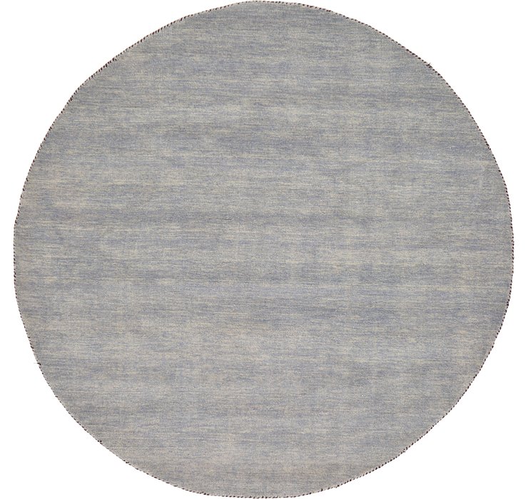 6' 7 x 6' 7 Solid Gabbeh Round Rug
