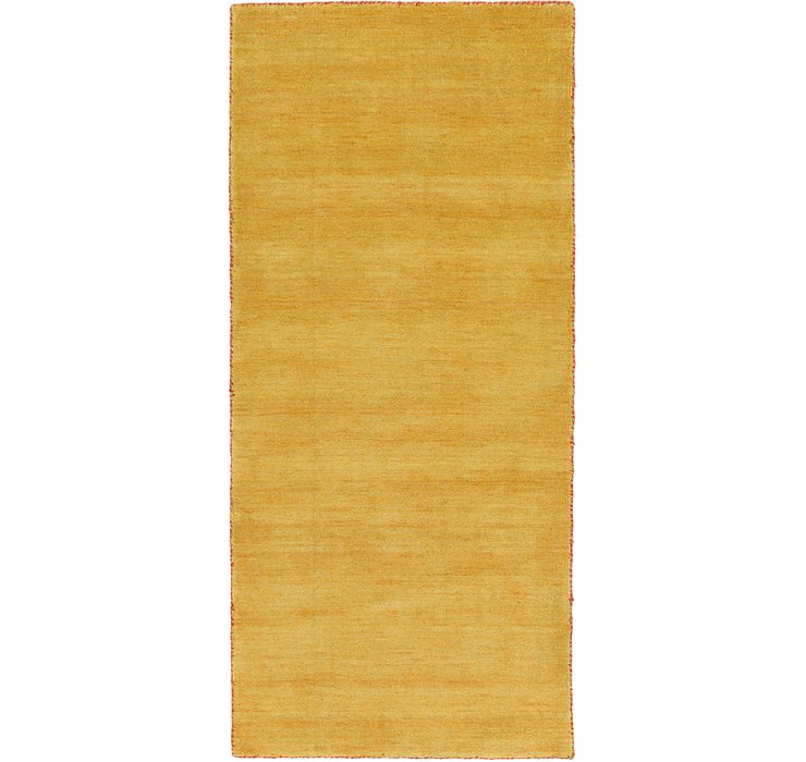 2' 7 x 6' 7 Solid Gabbeh Runner Rug