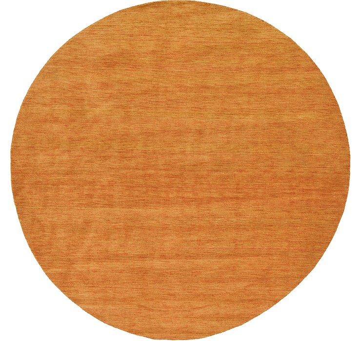 9' 10 x 9' 10 Solid Gabbeh Round Rug