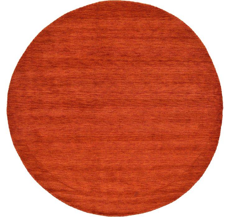 9' 10 x 9' 10 Solid Gabbeh Round Rug