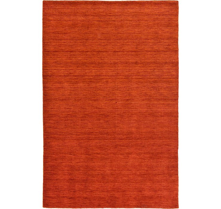 6' 7 x 9' 10 Solid Gabbeh Rug