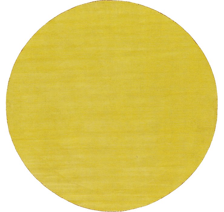 9' 10 x 9' 10 Solid Gabbeh Round Rug