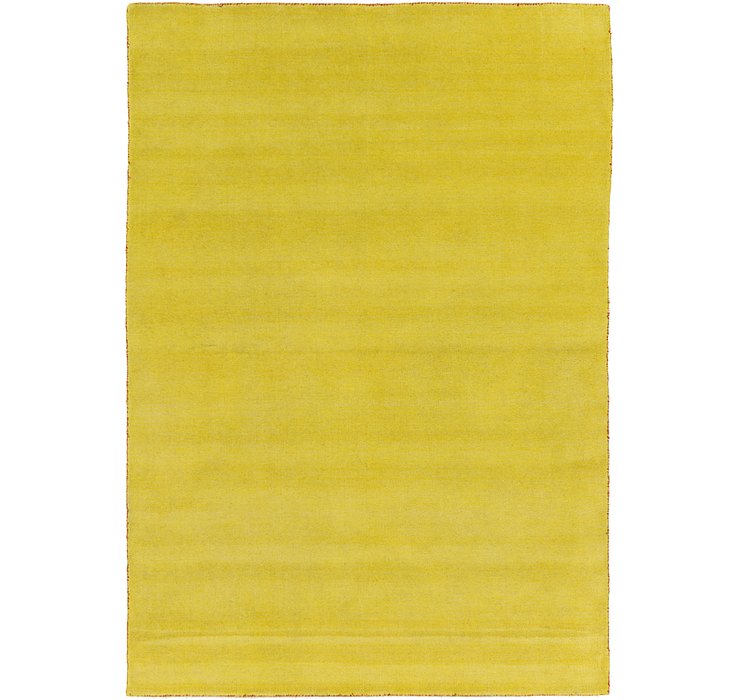 6' 7 x 9' 10 Solid Gabbeh Rug