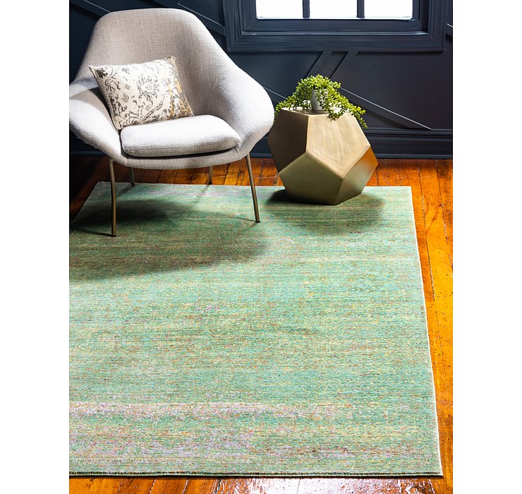 7' x 10' Aqua Rug