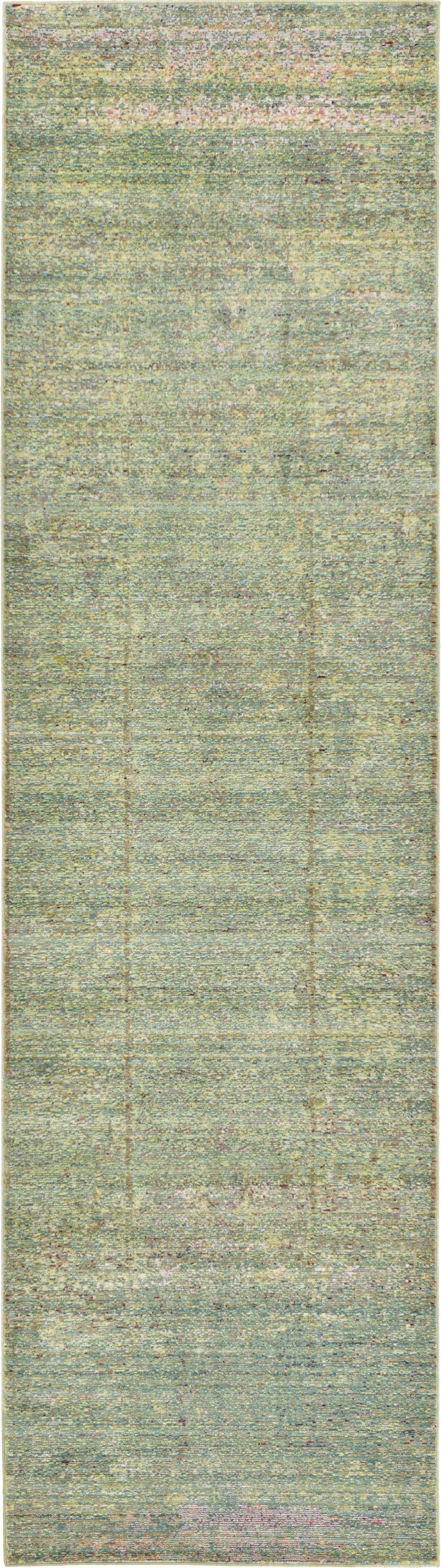 Green 2' 7 x 9' 10 Aqua Runner Rug Area Rugs eSaleRugs