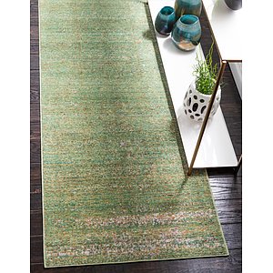2' 7 x 9' 10 Aqua Runner Rug