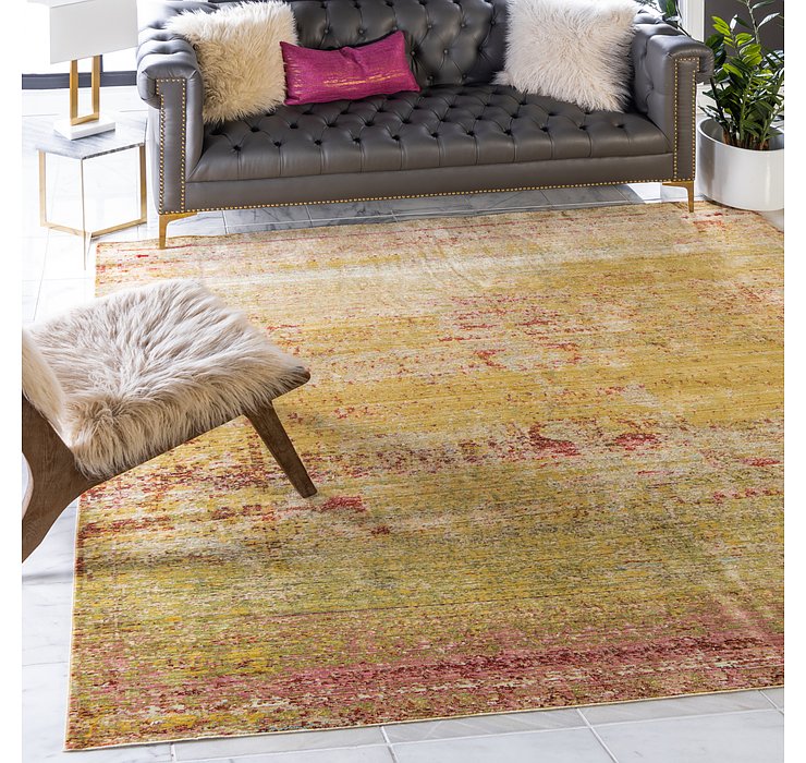 8' x 8' Aqua Square Rug
