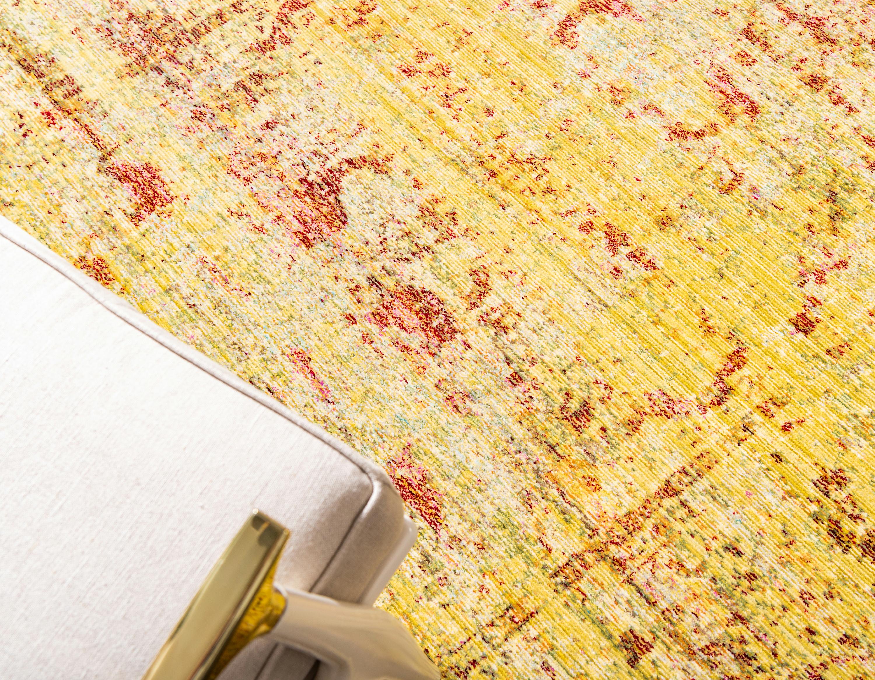 Yellow 6' x 9' Aqua Rug eSaleRugs