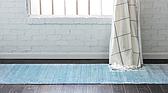 2' 7 x 9' 10 Aqua Runner Rug thumbnail
