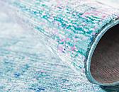 2' 7 x 9' 10 Aqua Runner Rug thumbnail