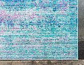 2' 7 x 9' 10 Aqua Runner Rug thumbnail