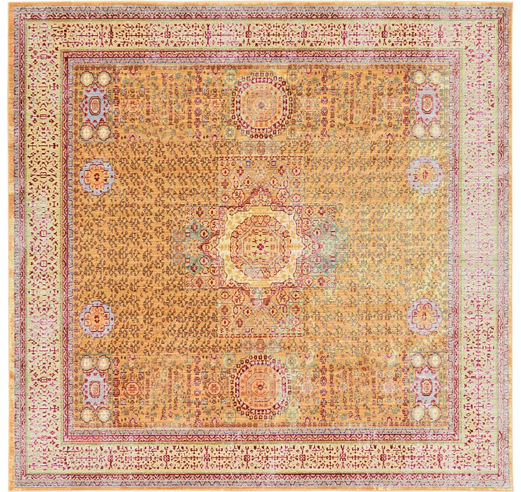 8' x 8' Aqua Square Rug